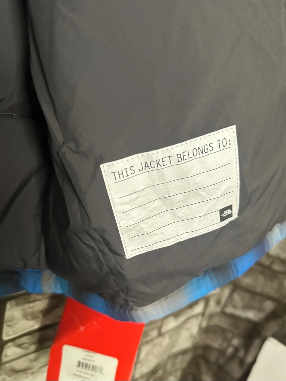NWT The North Face Kids Black & Blue Plaid Insulated Vest Youth XL